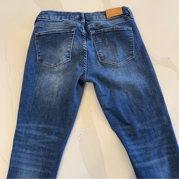 Dear John Women's Skinny Jeans Size 29 Blue Stretch Medium Wash Distressed - Picture 13 of 16